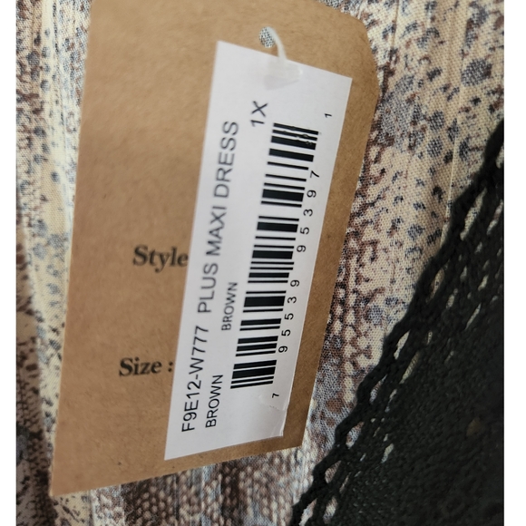 Romantic Gypsy NWT Leopard Print Maxi Dress Sz 1X - Picture 6 of 9